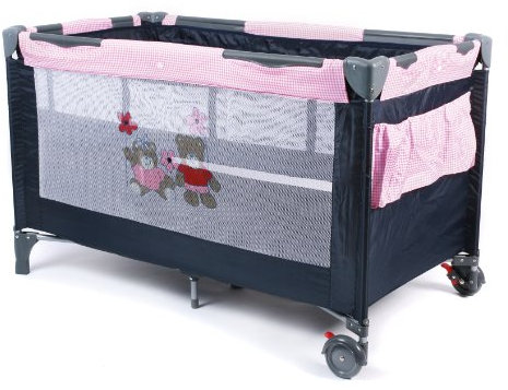 CHIC 4 BABY 340 53 Reisebett Luxus, Pink Checker
