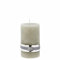 Lene Bjerre Stumpenkerze Rustic, silber grau, Paraffin