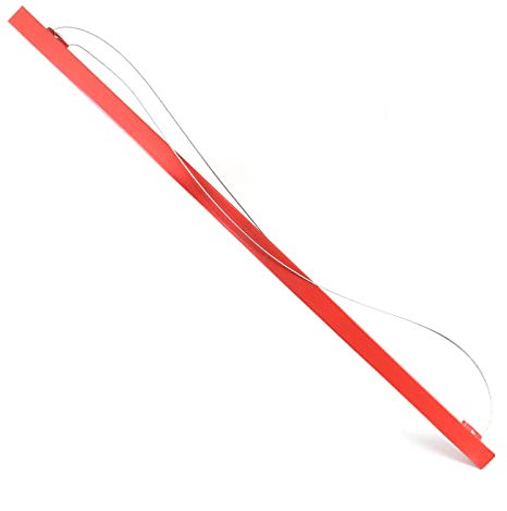 Wiltec Verlängerung 140 cm für XXL Plattenheber bis max. 68 kg, Montagehilfe für Trockenbau, Rigipsplatten Paneelheber mit 3 Rädern, rot
