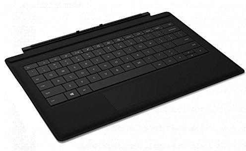 Microsoft Surface Pro Type Cover Cover Port QWERTY Inglés Negro Teclado para móvil - Teclados para móviles (Negro, Mini, Surface Pro 3, Touchpad, QWERTY)