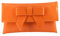 LONI - Elegante Handtasche aus Kunstleder mit Lack-Finish, orange (Orange) - Cute Patent-Orange