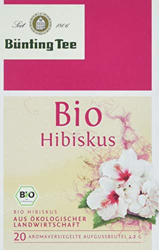 Bünting Tee Bio Hibiskus, 12er Pack (12 x 40 g)