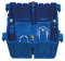 Geräteeinbaudose Deckelverrastung blau PROTEC.CLASS PBRED 80 BLAU