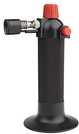 Vogue Mini Chefs Blow Kitchen Torch - Adjustable Flame for Cooking, BBQ, Baking, Crème Brulee L793