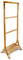 Relaxdays Porte-Serviettes sur pied avec Étagère en bois de Bambou HxlxP: 105 x 40 x 27 cm compartiment rangement support vêtement avec 3 barres valet de chambre serviteur séchoir à linge, nature