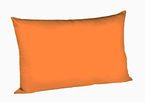 fleuresse 9200 Colours Interlock Jersey Kissenbezug aus 100% Baumwolle, Oekotex Standard 100, 40 x 60 cm, orange