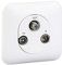 Schneider Electric S260461 Prise TV FM SAT Ovalis complet