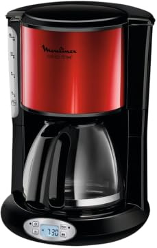 Programmierbare Kaffeemaschine Moulinex FG362D10 Edelstahl Rot
