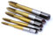 VAK M3-M8 HSS Titan-Gewindebohrer, Maschinen-Spiralspitze, Handgewindebohrer, gerades Rillengewinde, metrisches Gewinde-Set, 3 mm - 8 mm, 5 Stück