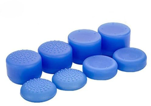 10 en 1 analogique relief antidérapant pouce bâton Grips Sticks analogiques Joystick Cap Coque avec barre lumineuse LED Autocollant Stickers pour PS4 Pro fin, PS3, Switch Pro, Wii U, PS2 Controller