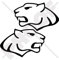 PANTHER KATZE Leopard Jaguar 150mm Auto & Motorrad Aufkleber, Vinyl Stickers x2- WAHL VON 22 FARBEN