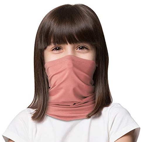 LUNGEAR Bandana for Kids Neck Gaiter Washable Multifunction Headwear Elastic Face Scarf Cooling Headband Snood with Dust Sun Protection for Outdoor Sports