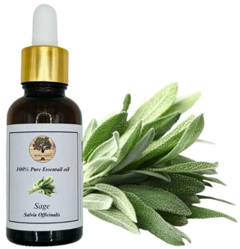 Reines Salbeiöl Therapeutischer Grad - Premium Qualität Salvia Officinalis (100 ml)