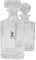 Male Runner Cut Crystal Glass Decanter & Golf Ball Style Stopper 226