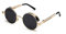 Aiweijia Sonnenbrille Männer Frauen Runde Retro Vintage Kreis Stil Sonnenbrille Farbige Metallrahmen Brillen Herren