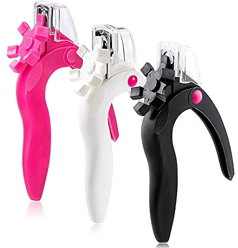 2PCS Coupe-Ongles Acrylique Coupe-Ongles En Acier Inoxydable Nail Tips Cutter Gel Faux Ongles Coupe-Ongles Faux Coupe-Ongles Réglable Nail Art Manucure Outils, Rouge + Blanc