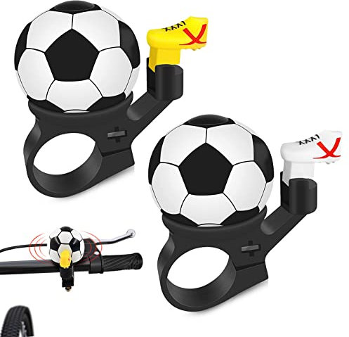Klingel Fahrrad Kinder,Fahrradklingel Ball Kinder Jungen Mädchen,Fahrradklingel Kinder für Kinderfahrrad Laufrad Mountainbike Roller Geburtstagsgeschenk Kindertag Kinderfahrrad (Fußball)