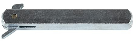 SN-TEC Scheren Wechselstift, Vierkantstift für einseitige Befestigung, mit Scherenbefestigung, Stärke 8 oder 10mm, Länge: 65 oder 80mm (8 x 80mm)