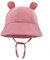 LIUPUUDLY Bambino Cappello da Sole Carino Berretto in Cotone Protezione Solare Cappellino Berretto da Pescatore da Spiaggia Bucket Hat (Rosa Scuro)
