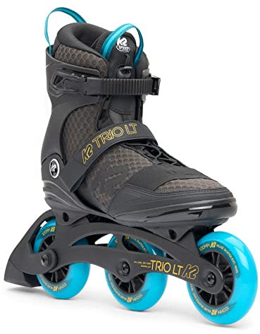 K2 Skates Unisex Inline Skates Trio LT 100, Black - Blue, 30H0060.1.1.140