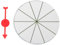 BESTonZON Mini-Drehrad Zum Drehen, Gluecksrad Spinning Prize Wheel, Preisrad Spielzeug, Robustes Bearbeitbares Drehrad, Für Karneval, Messen, 10cm
