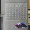 HIIMIEI Weekly Planner for Fridge, 15.7” x 11.8” Clear Acrylic Magnetic Calendar Fridge with 6 Dry Erase Markers 3 Colors, Reusable Wipe Clean Board Menu, Meal, Memo