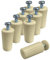 Topes Persiana Marfil de 40mm para Persianas Enrollables. Fabricados en PVC, Cada Tope Persiana Marfil Incluye Todo lo Necesario para su Montaje, Arandelas y Tornillos. (8 Unidades Marfil)