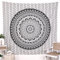 RAJRANG BRINGING RAJASTHAN TO YOU Indischer Mandala-Wandteppich, Hippie-Elefant, Wandbehang, Bohemian-Stil, komplizierter, mehrfarbiger kleiner Wandteppich – 137 x 213 cm