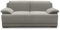 DOMO. collection Sofa Telos, 2-Sitzer Boxspringsofa mit Boxspringfederung, zeitlose 2er Couch mit breiten Armlehnen, Polstergarnitur 186 x 96 x 80 cm (BxTxH), grau