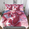 CasCam Zero Two Bettwäsche Jungen Mädchen Kinder Anime Bettwäsche Mikrofaser-Polyester 3D-Druck Bettwäsche-Set Weich Bettbezug Mit Kissenbezug Geschenk Für Geburtstag Double（200x200cm）