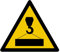 W208 - Achtung Hängende Last - Warnschild - Maße wählbar - Norm ISO 7010