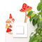 JUMRHFAN Glow in the Dark Pilz Wandaufkleber, Cartoon-Aquarell-Pilzaufkleber, Lichtschalter Dekor Aufkleber, bunte Pilz Schalter Aufkleber für Kinder Schlafzimmer Wohnzimmer Küche Büro Home Decor