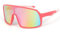 JINGTOPS Kinder Fahrradbrille Sportbrille,Sonnenbrille kinder Sonnenbrillen Jugend UV400-Schutz Polarisierte Sonnenbrille für Jungen Mädchen Schutzbrille OutdoorsportRosa-weißer Fuß