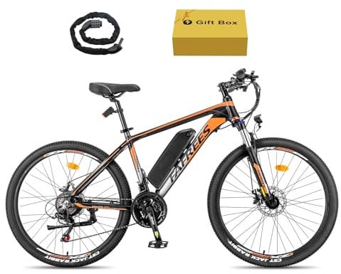 Fafrees 26 Electric Bike, Electric Bikes for Adults WITH 468Wh Removable Battery, Pedal Assist Ebikes for Men Women, 250W Electric Bicycle for City, 25KM/H 21 Speed MTB, HAILONG Black