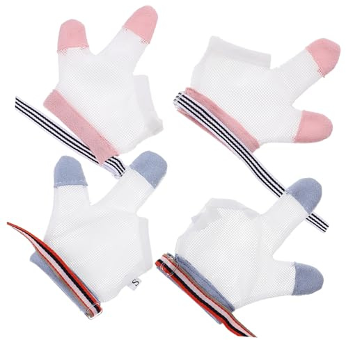 BESTonZON 2 Pares De Guantes Para Morder El Anillo Protector Para Los Dedos Tratamiento Para Los Dedos Protector Para Morder Las Guante Para Suministro Para