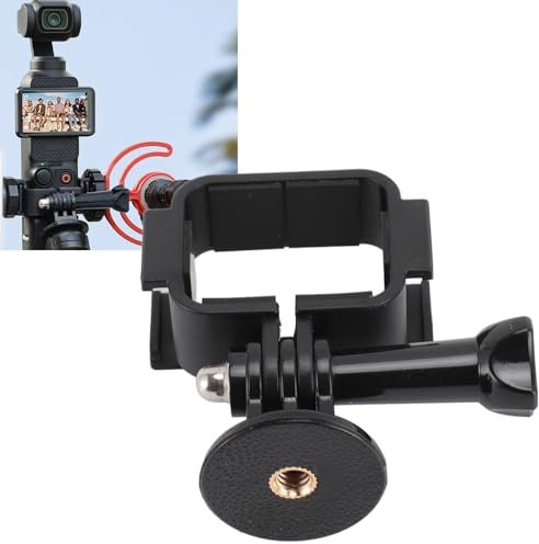 for Osmo Pocket 3 Extension Adapter, Dual Cold Shoe Mount Camera Extender Frame for Microphone, Led Video Light, Tripod and More