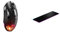 SteelSeries Aerox 5 Wireless - Souris Gaming perforée RGB - Design Ultra-léger et étanche & Tapis de Souris de Jeu en Tissu QcK Prism - Éclairage RGB à 2 Zones