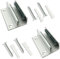 2Pcs Guide de Sol pour Porte Coulissante en Verre Guide de Porte Coulissante au sol Guide Bas Rail de Porte Coulissante Alliage d'Aluminium Guidage Accessoires pour Porte Coulissante Verre Sans Cadre