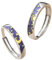 WUMZIRA 2 Stück Ring Silber Silber Matching Rings, Set Damenring Dupes Schmuck Geschenk Verlobungsring Eheringe Glänzend Ring Fingerring Trauringe Engagement Promise Ring für Paar Ring Schmuck