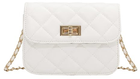 ZGDEIWGF 1 Stück Lingge Umhängetasche, Damen-Achseltasche, Ketten-Umhängetasche, Lässige Kleine Quadratische Tasche, Modische Clutch-Tasche, Große Ledertasche, Pendlertasche.