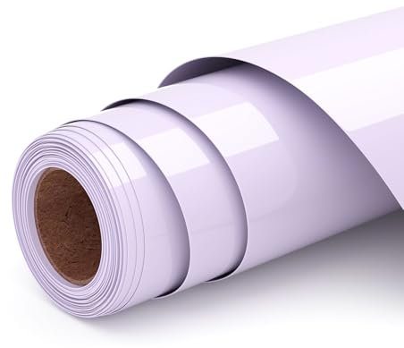 Ryebme Flex Thermocollant pour Tissu Taro Violet 30.5 Cm X 244 cm Vinyle Thermocollant HTV Rouleau Vinyle thermocollant pour DIY T-Shirt et Sacs, Facile À Couper et à Désherber