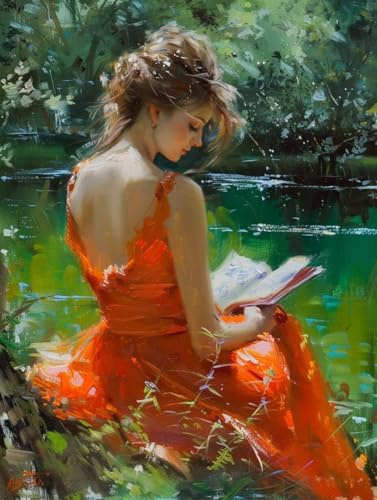 Peinture Numero Adulte Femme fée DIY Peinture Acrylique pour Adultes Enfants, Paint by Numbers 80x100CM Facile Sur Toile Avec Peintures et Pinceaux pour Maison Décor, Cadeau, (Sans Cadre) 777ly