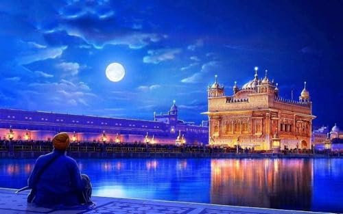 1000 Piece Jigsaw Puzzles for Adults Golden Temple India Puzzles Educational Games Brain Challenge Puzzle Sets Halloween Decorations26x38cm