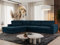MKS MEBLE Ecksofa Sofa L-Form Dunkelblau Velvet, Wohnlandschaft L-Form, Couch L Form, Sofagarnitur Couchgarnitur Polsterecke, Breite: 316 cm - Savona L - Dunkelblau Velvet - Links