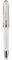 Hongdian CA35 Fountain Pen Extra Fine Nib, Snow White & Planetary Galaxy Pattern Engraving Design Smooth Writing Pen with Metal Case Set
