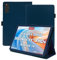 WUNIAK Schutzhülle für AGM Pad T2 27,9 cm (11 Zoll) Android 14 Tablet, 2024 Release, hochwertiges Leder, Business-Folio-Schutzhülle mit Handschlaufe für Tablet, Dunkelblau