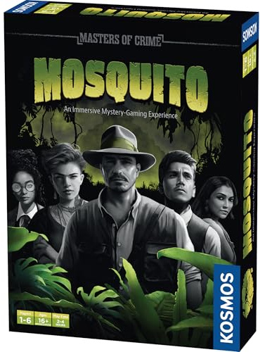 Thames & Kosmos Masters of Crime: Mosquito Card Game | Uncover a Creepy Conspiracy | Cooperative Crime Thriller for Adults & Teens | 1–6 Players | Age 16+ | Suspenseful Game Night Pick