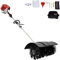 Fridgestea 52CC 2 Stroke Petrol Broom, 2.3 HP Handheld Nylon Brush Sweeper Cleaner for Driveway Snow Cleaning Sweeping Lawn Mowing