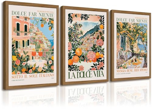 Italienische Amalfiküste, Wandkunst, Dekoration, Vintage, italienische Stadt, Leinwand, Gemälde, Italien, Reisen, Landschaft, Poster, mediterrane Bilder, Lebensmittel, Zitronendrucke, Strandkunstwerk