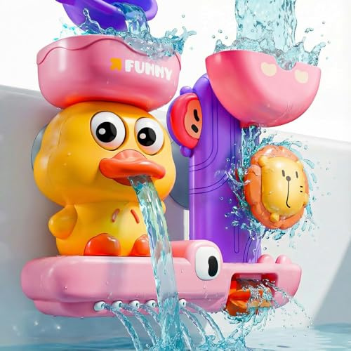 Toddler Bath Toys for 1 2 Year Old: Pink Toys for 1-3 Year Old Girls Gifts